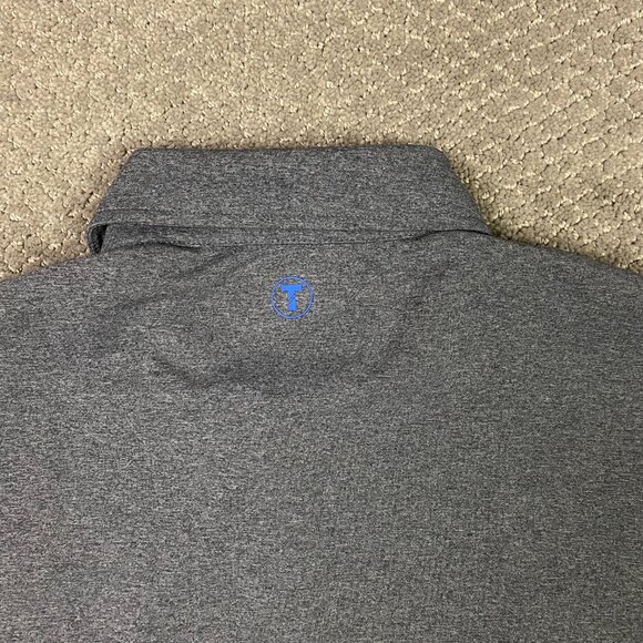 Twillory Performance Long Sleeve Polo Shirt Men's Large Gray Athleisure Golf - Picture 5 of 12